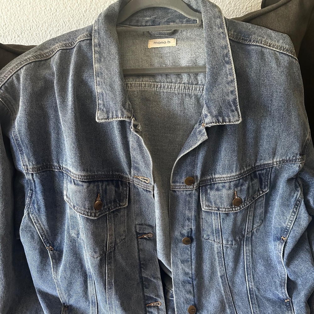 Oversized Denim Jacket Mono B NWOT